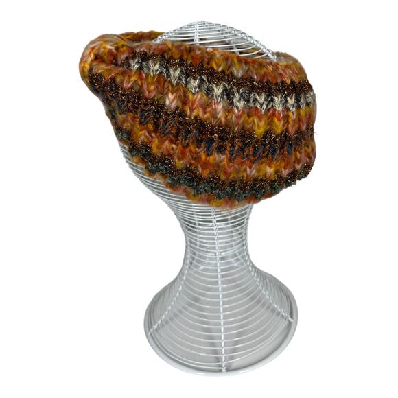 Anthropologie Marisela Shimmer Ear Warmer Cozy Knit Turban Headband Ski Snow - Picture 3 of 7